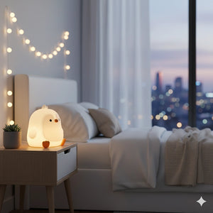 Lampe Pingouin Veilleuse en Silicone 7 Couleurs