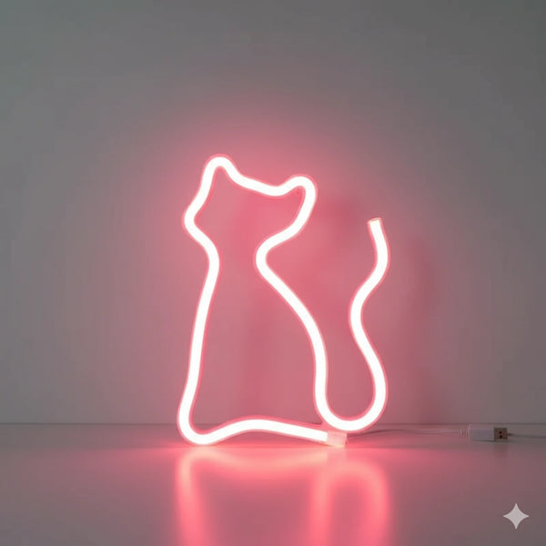 Veilleuse Chat Led Néon