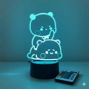 Panda Lumineux Veilleuse Télécommande 16 Couleurs 3D
