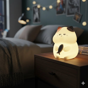 Veilleuse Chat Kawaii 6 Couleurs
