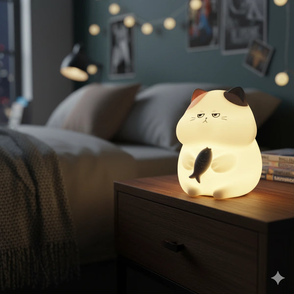 Veilleuse Chat Kawaii 6 Couleurs