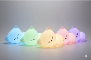 Veilleuse Led Chat en Silicone 16 Couleurs