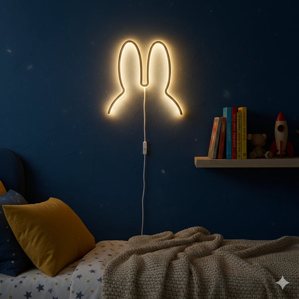 Lampe Led Néon oreilles de Lapin
