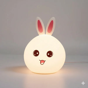 Veilleuse en Forme de Lapin en Silicone 7 Couleurs