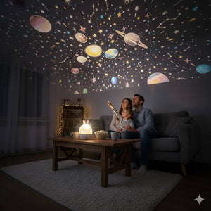 Veilleuse Lapin Projection Étoiles