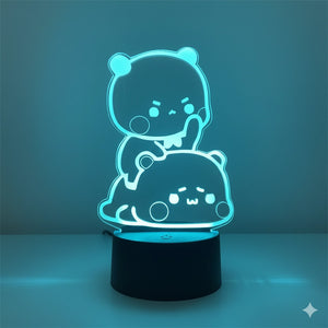 Panda Lumineux Veilleuse Télécommande 16 Couleurs 3D