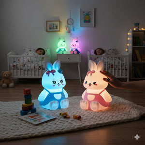 Petite Veilleuse Lapin en Silicone 7 Couleurs