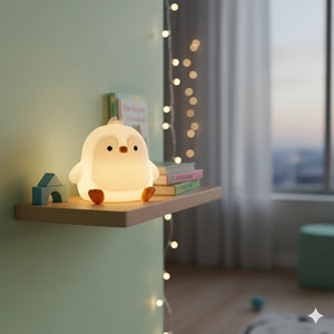 Lampe Pingouin Veilleuse en Silicone 7 Couleurs