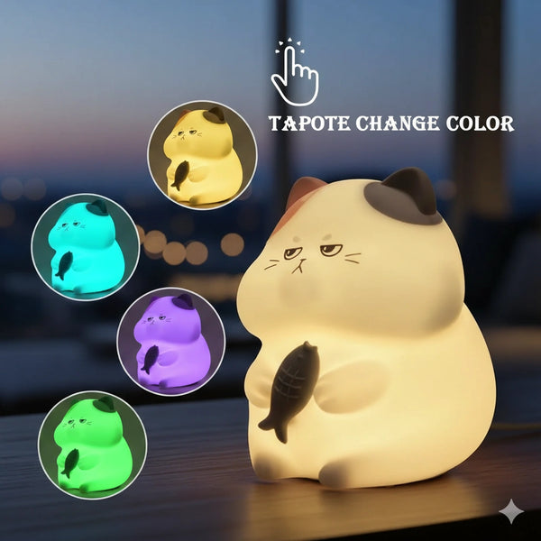 Veilleuse Chat Kawaii 6 Couleurs