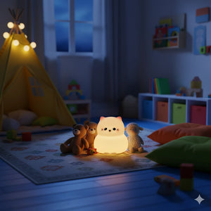 veilleuse silicone chat