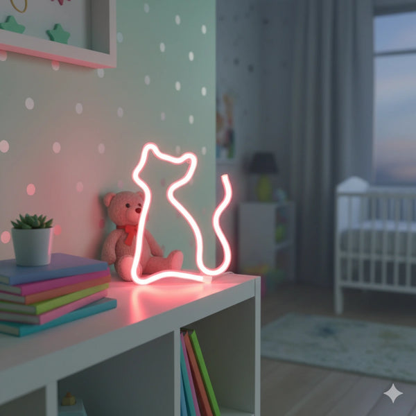 Veilleuse Chat Led Néon