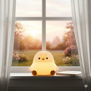 Veilleuse Bébé Pingouin en Silicone