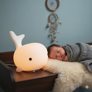 Veilleuse Baleine Blanche Rechargeable