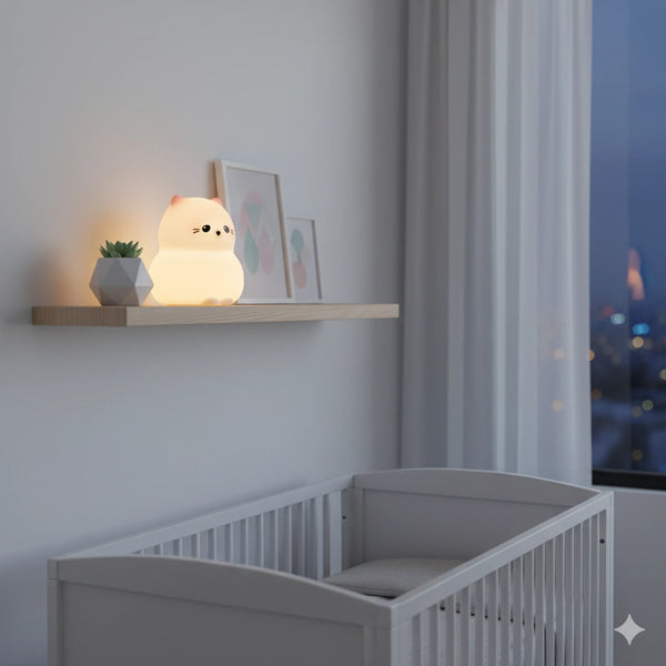 veilleuse silicone chat