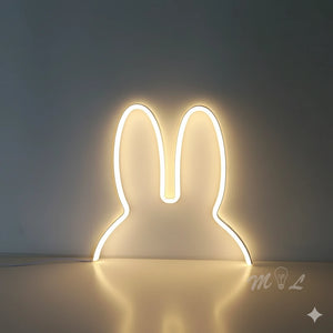 Lampe Led Néon oreilles de Lapin