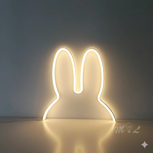 Lampe Led Néon oreilles de Lapin