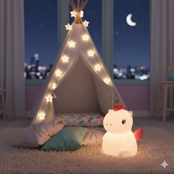 Veilleuse Licorne Rechargeable en Silicone