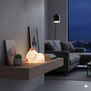 Veilleuse Chat Silicone 7 Couleurs