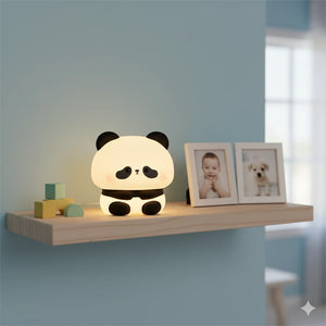 Veilleuse Panda Bebe Led Rechargeable en Silicone