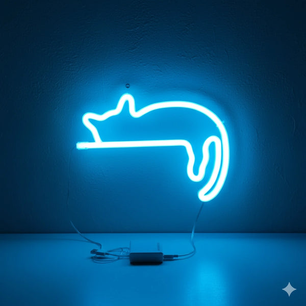 Veilleuse Néon en forme de Chat