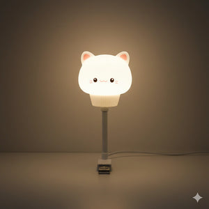 Veilleuse Chat Bebe avec Télécommande