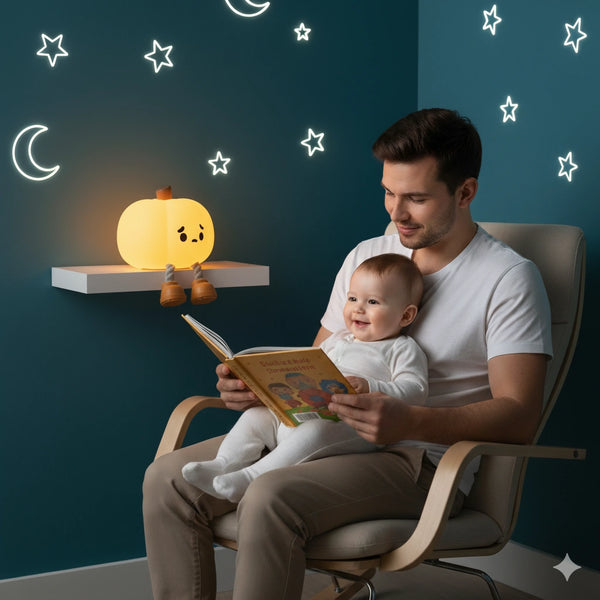 Veilleuse Citrouille en Silicone Fantôme