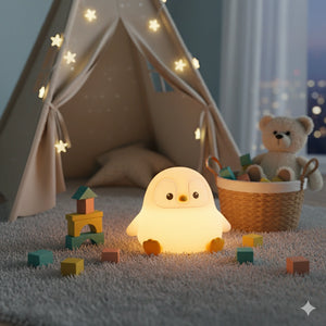 Veilleuse Pingouin en Silicone Rechargeable