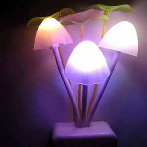 Lampe bébé veilleuse champignon LED multicolore, lumière apaisante pour chambre enfant