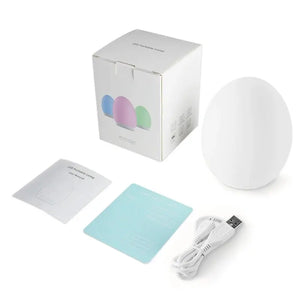 Lampe veilleuse œuf LED rechargeable USB, lampe de nuit pratique et sécurisée pour bébé et enfant