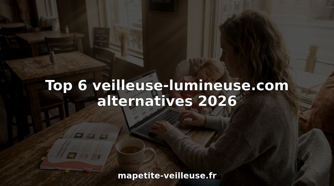 Un parent examine différents modèles de veilleuses étalés sur la table de la cuisine pour choisir celle qui conviendra le mieux à son enfant.