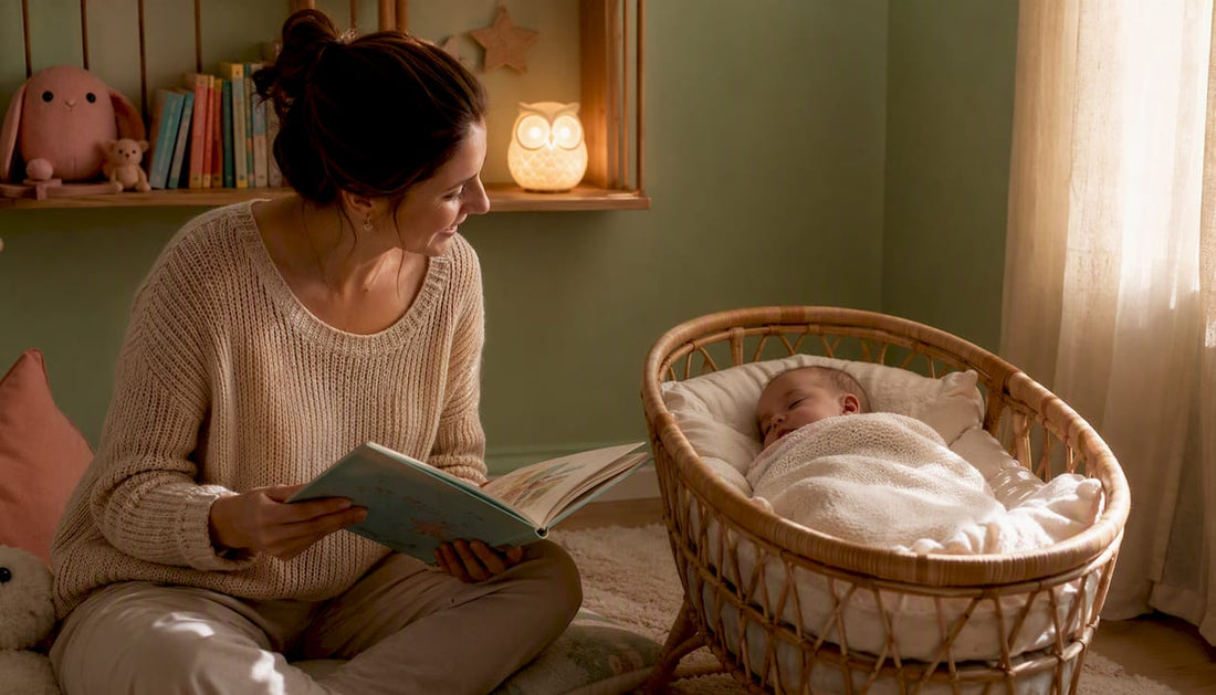 Petite veilleuse LED en forme de poire, parfaite pour apporter une lumière douce et rassurante dans la chambre de bébé.