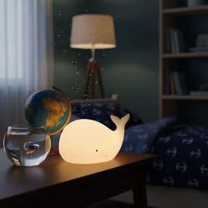 Veilleuse en forme de baleine pour enfants