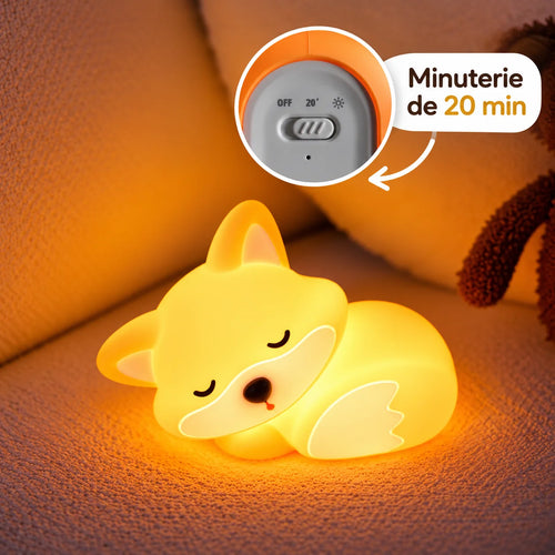 Veilleuse Renard Rechargeable En Silicone - Foxy