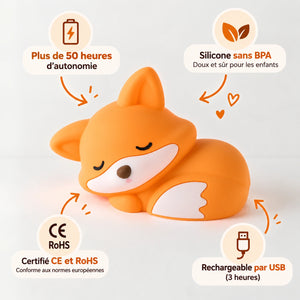 Veilleuse Renard Rechargeable En Silicone - Foxy