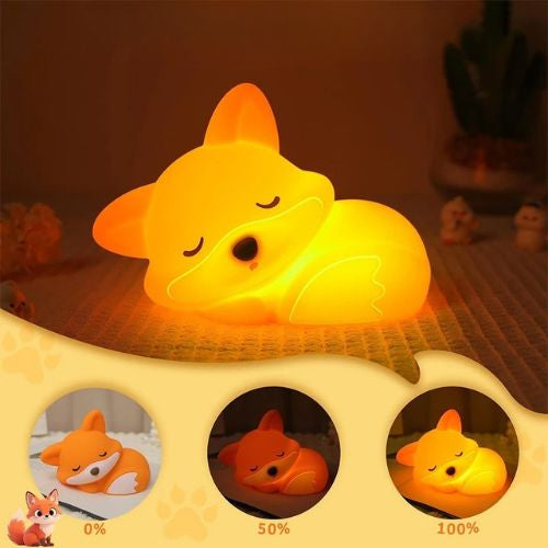 Veilleuse Renard Rechargeable En Silicone