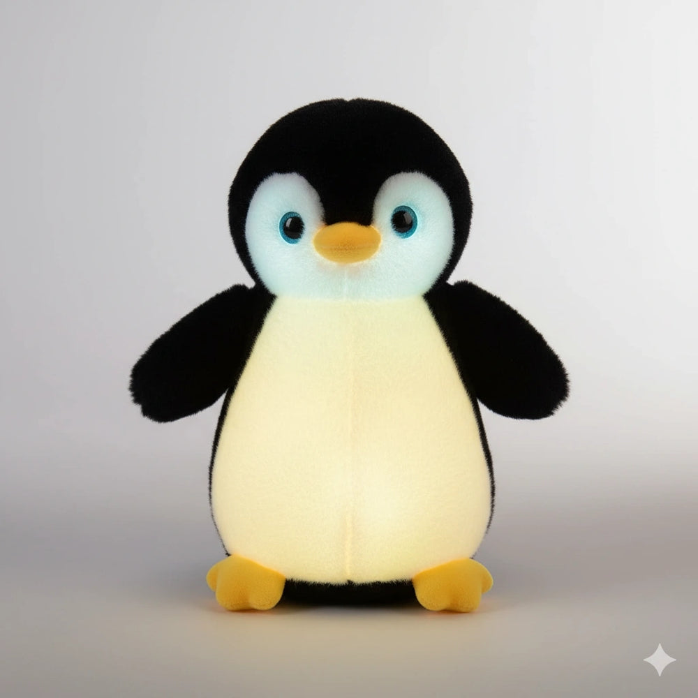 Peluche Pingouin Veilleuse Led