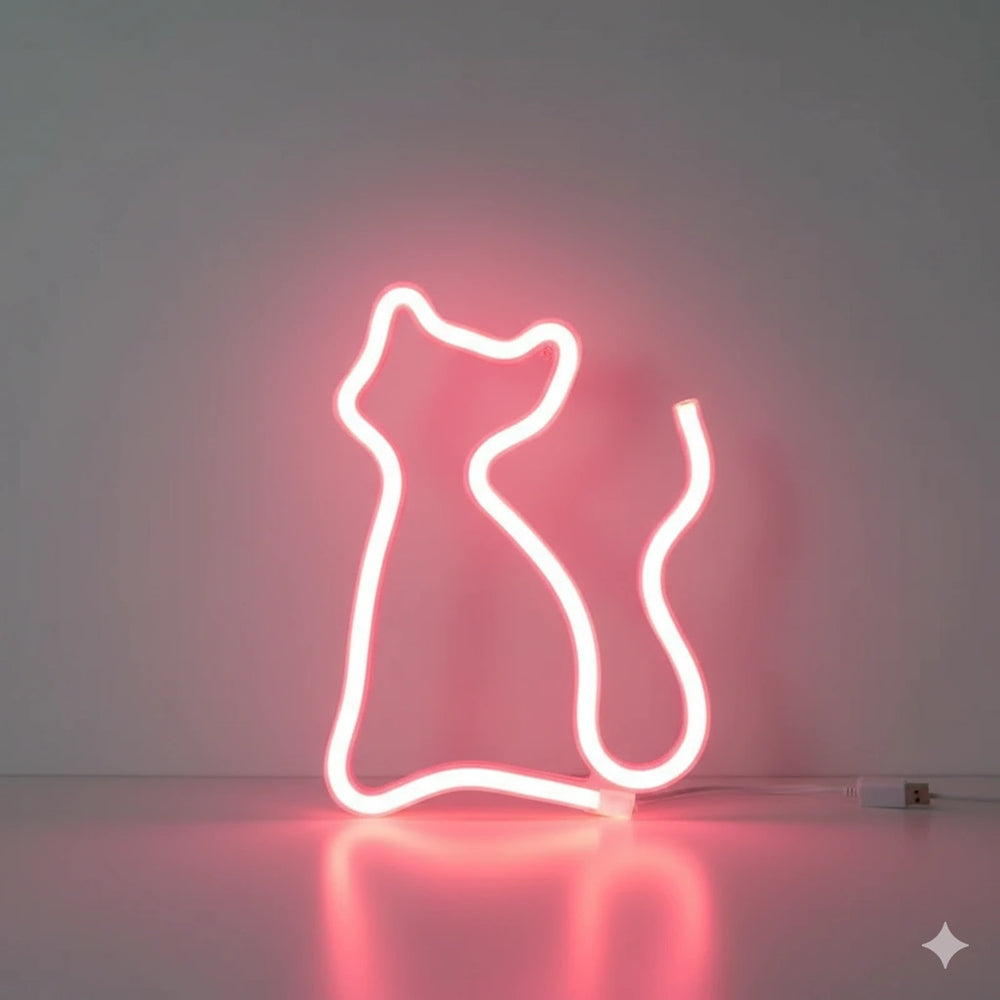 Veilleuse Chat Led Néon