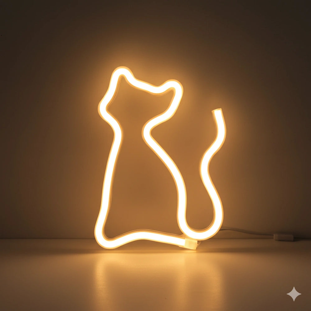 Veilleuse Chat Led Néon