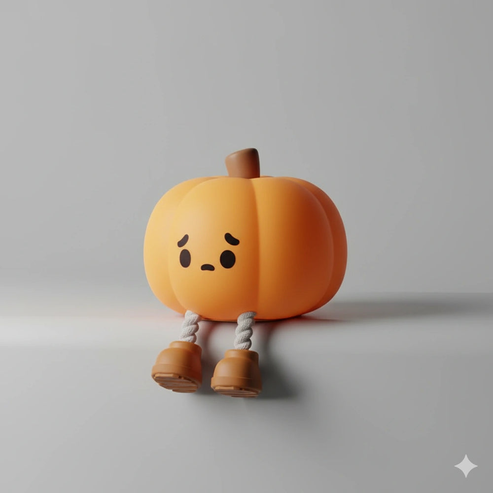 Veilleuse Citrouille en Silicone Fantôme