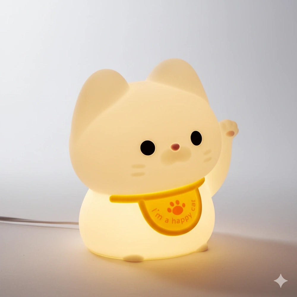 Veilleuse Chat Rechargeable Portable