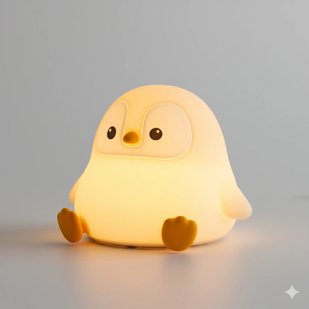 Veilleuse Pingouin en Silicone Rechargeable