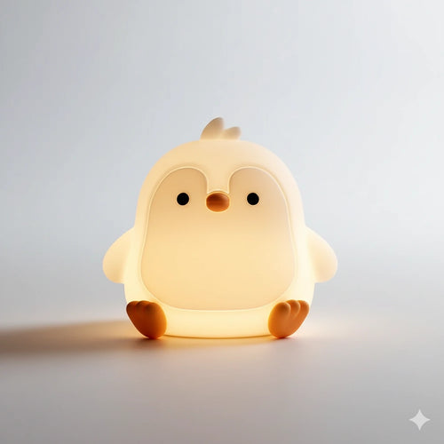 Lampe Pingouin Veilleuse en Silicone 7 Couleurs