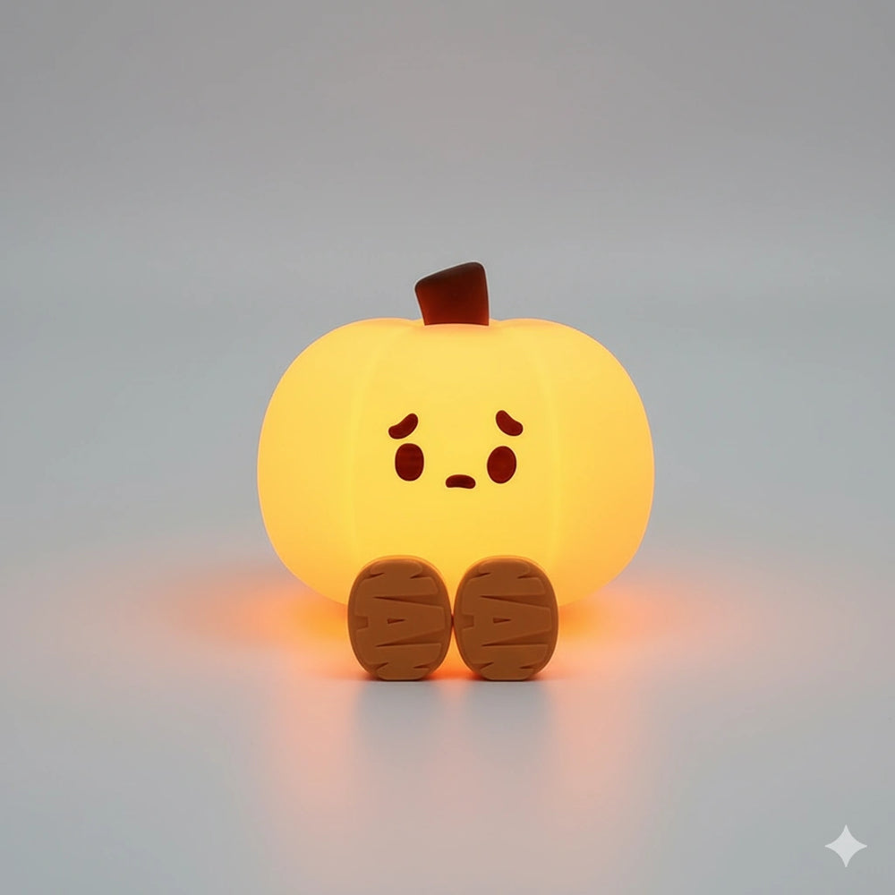 Veilleuse Citrouille en Silicone Fantôme