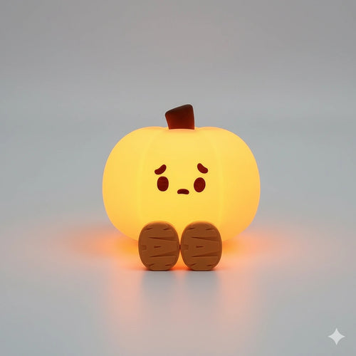 Veilleuse Citrouille en Silicone Fantôme