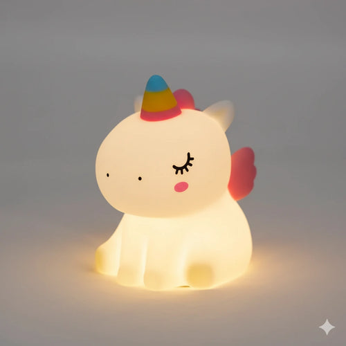Veilleuse Licorne Led Rechargeable en Silicone