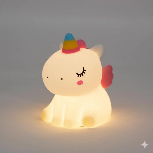 Veilleuse Licorne Led Rechargeable en Silicone