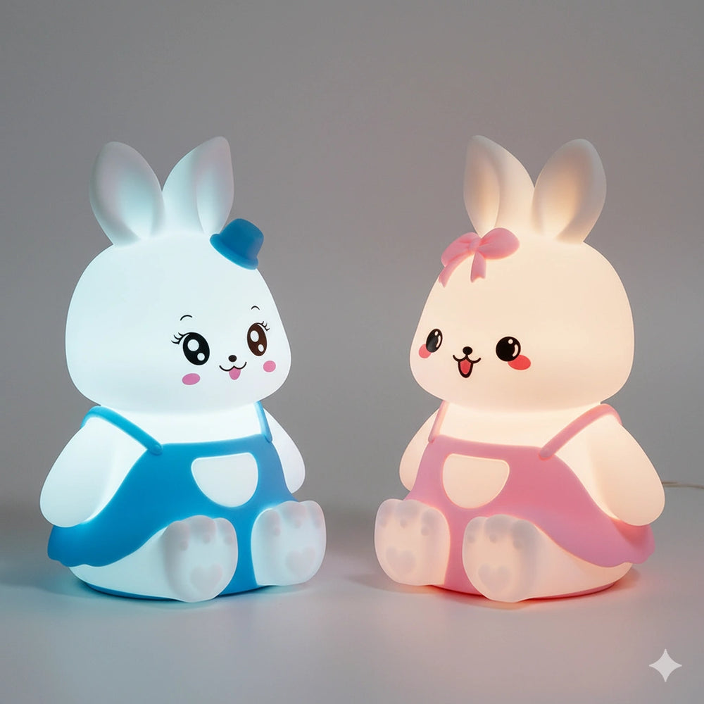 Petite Veilleuse Lapin en Silicone 7 Couleurs