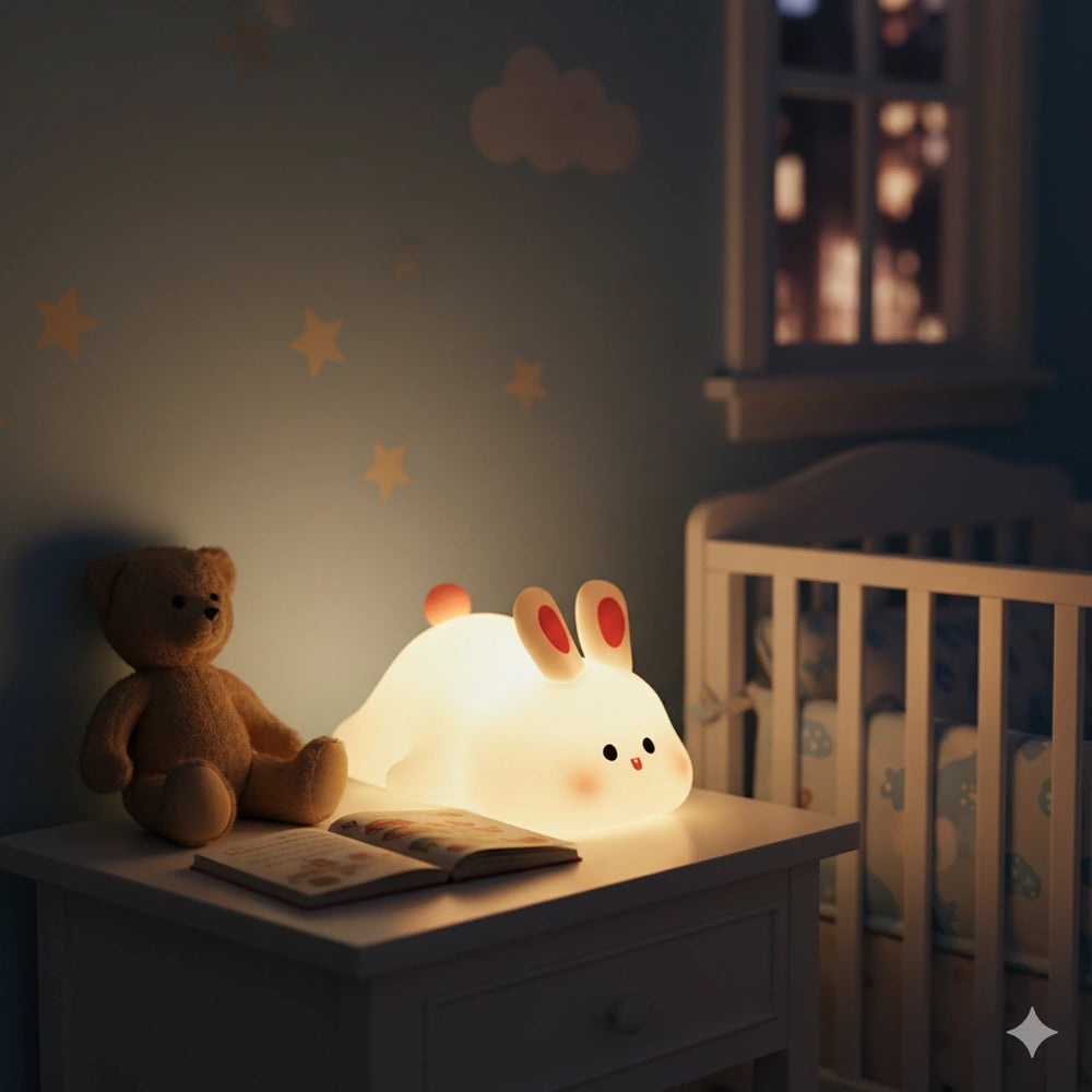 Veilleuse Lapin Silicone Rechargeable