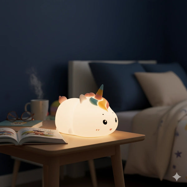 Veilleuse Licorne Rechargeable en Silicone