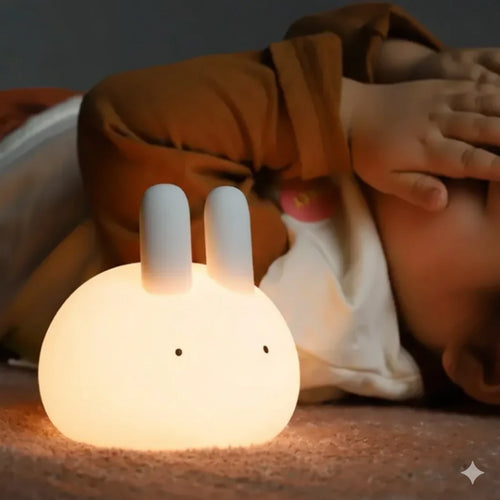Lapin Lumineux Veilleuse en Silicone